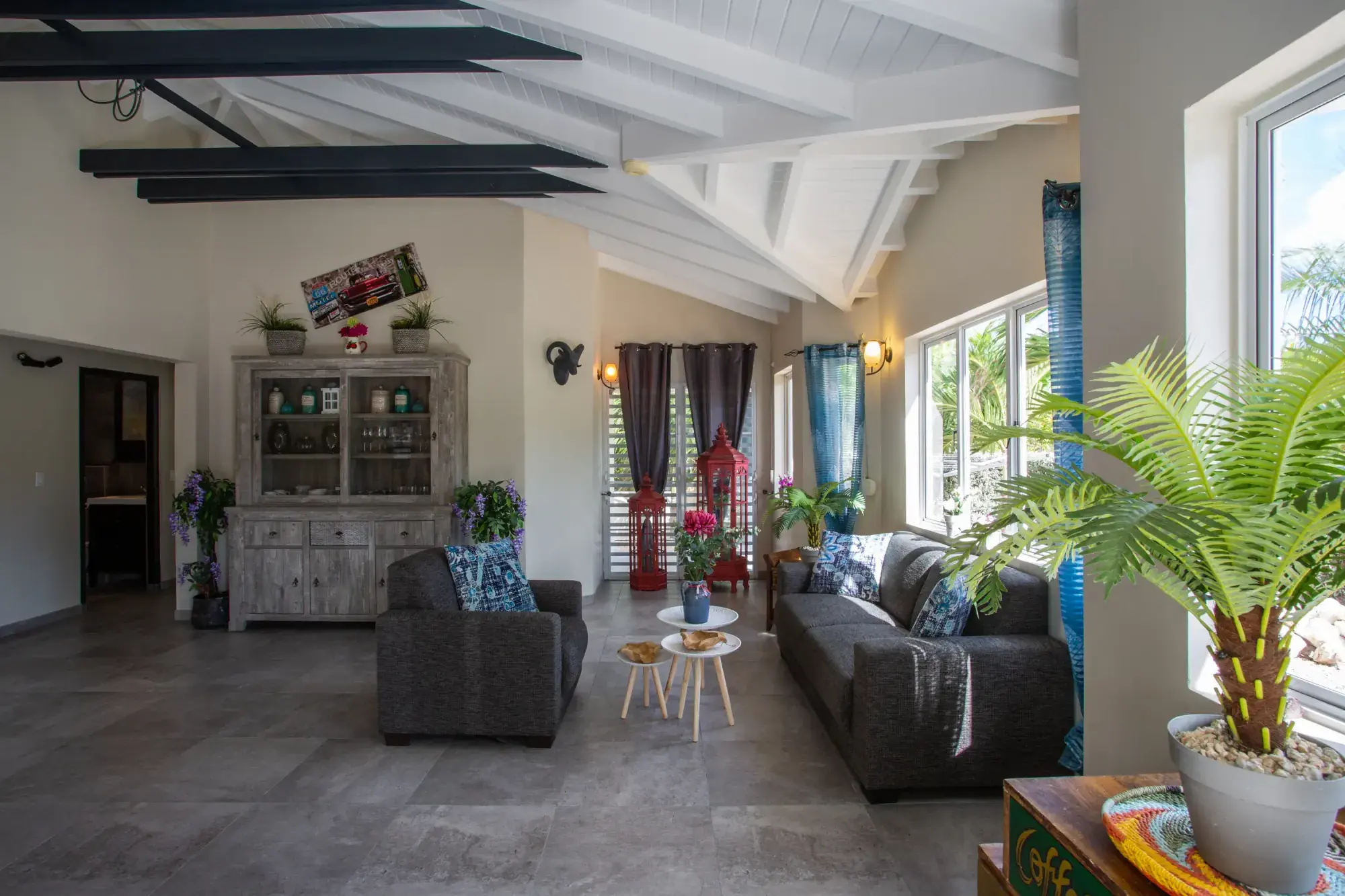 Woonkamer van Villa Dushi in Jan Thiel, Curaçao